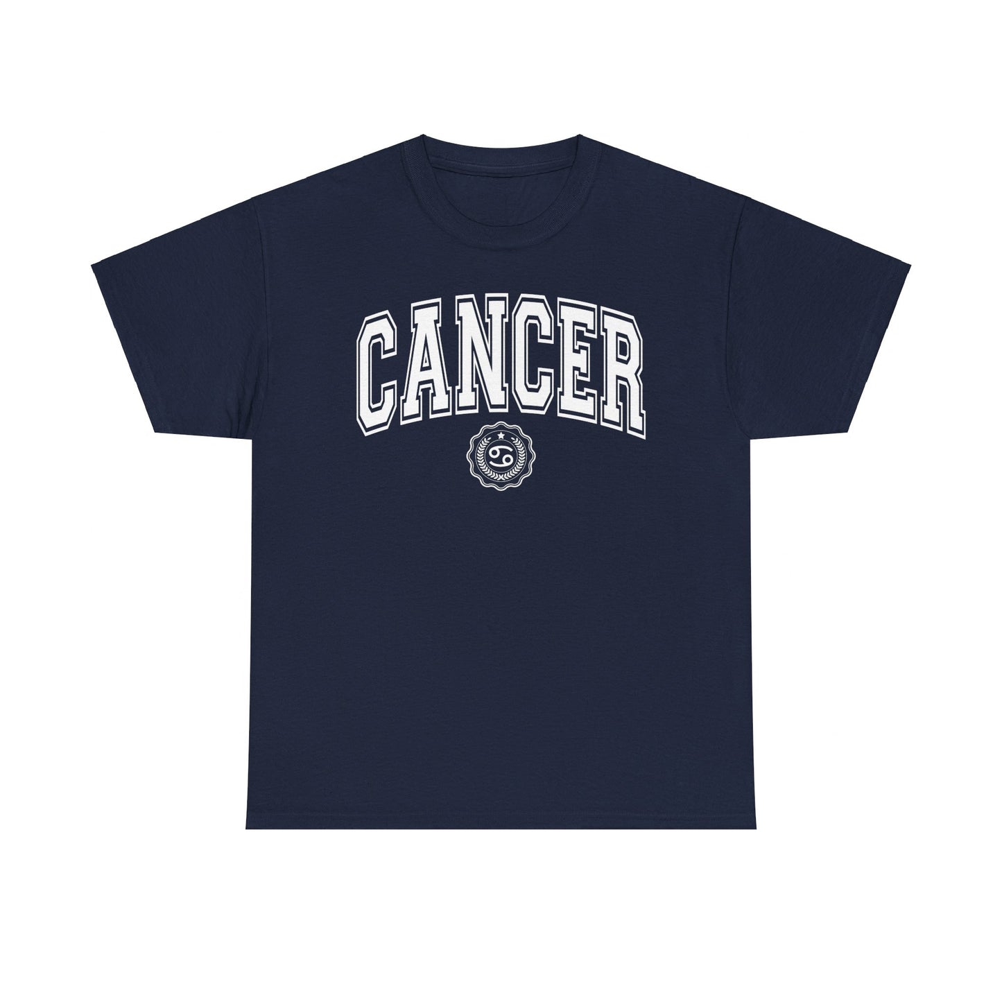 Camiseta estilo universitario contra el cáncer