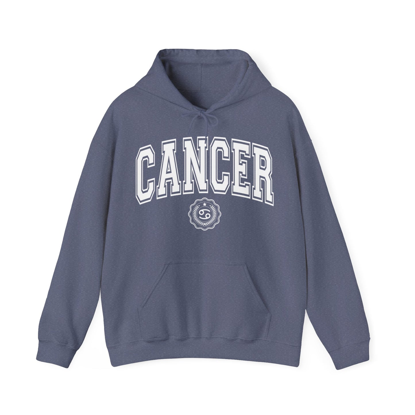 Sudadera con capucha estilo universitario contra el cáncer