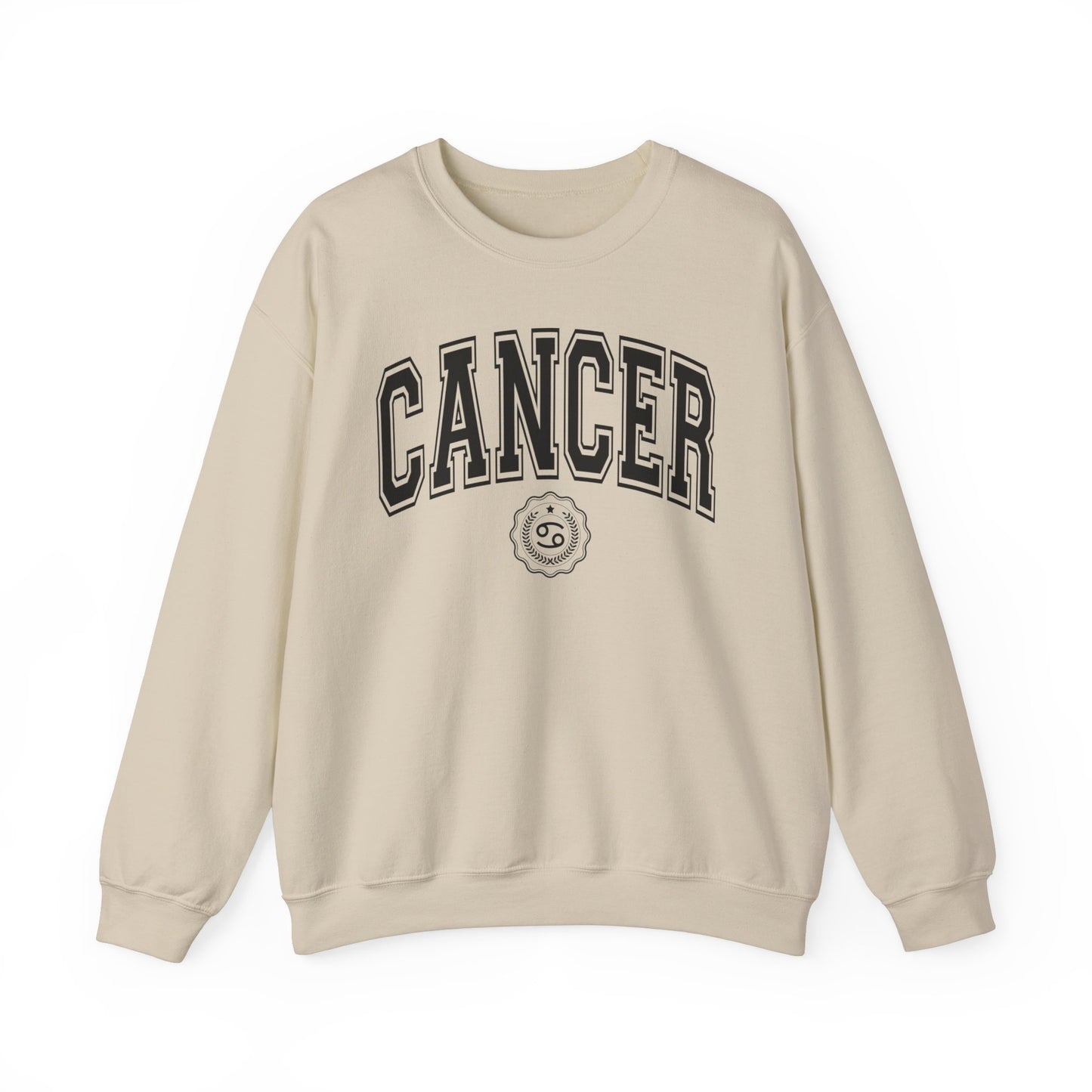 Sudadera estilo universitario contra el cáncer