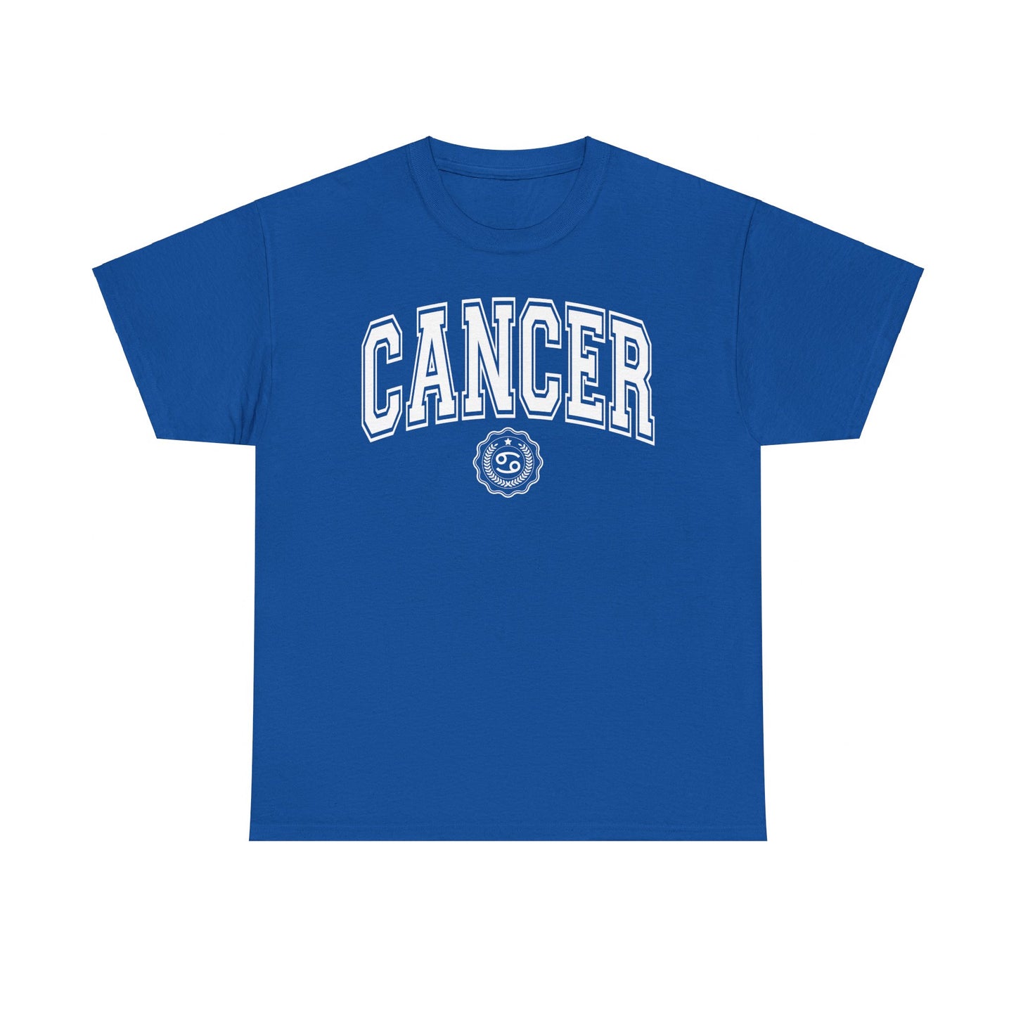 Camiseta estilo universitario contra el cáncer