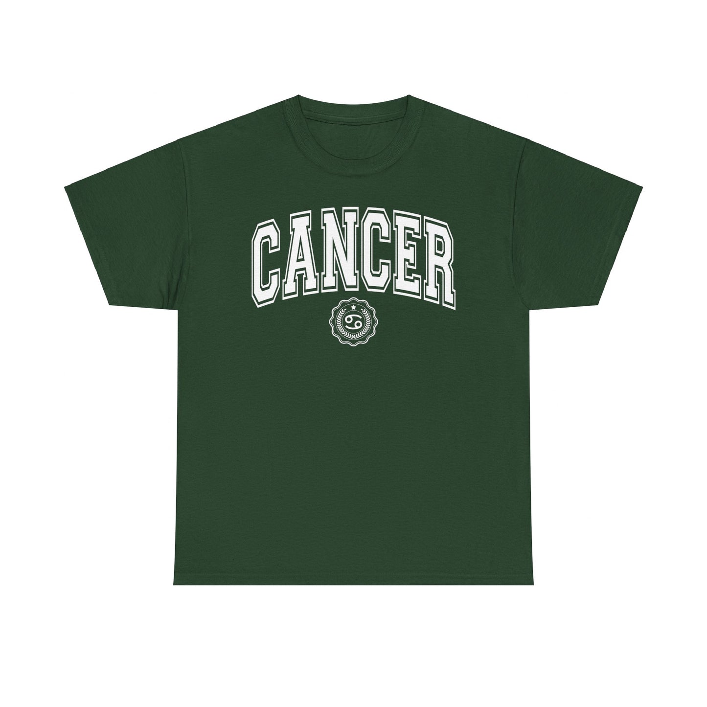 Camiseta estilo universitario contra el cáncer