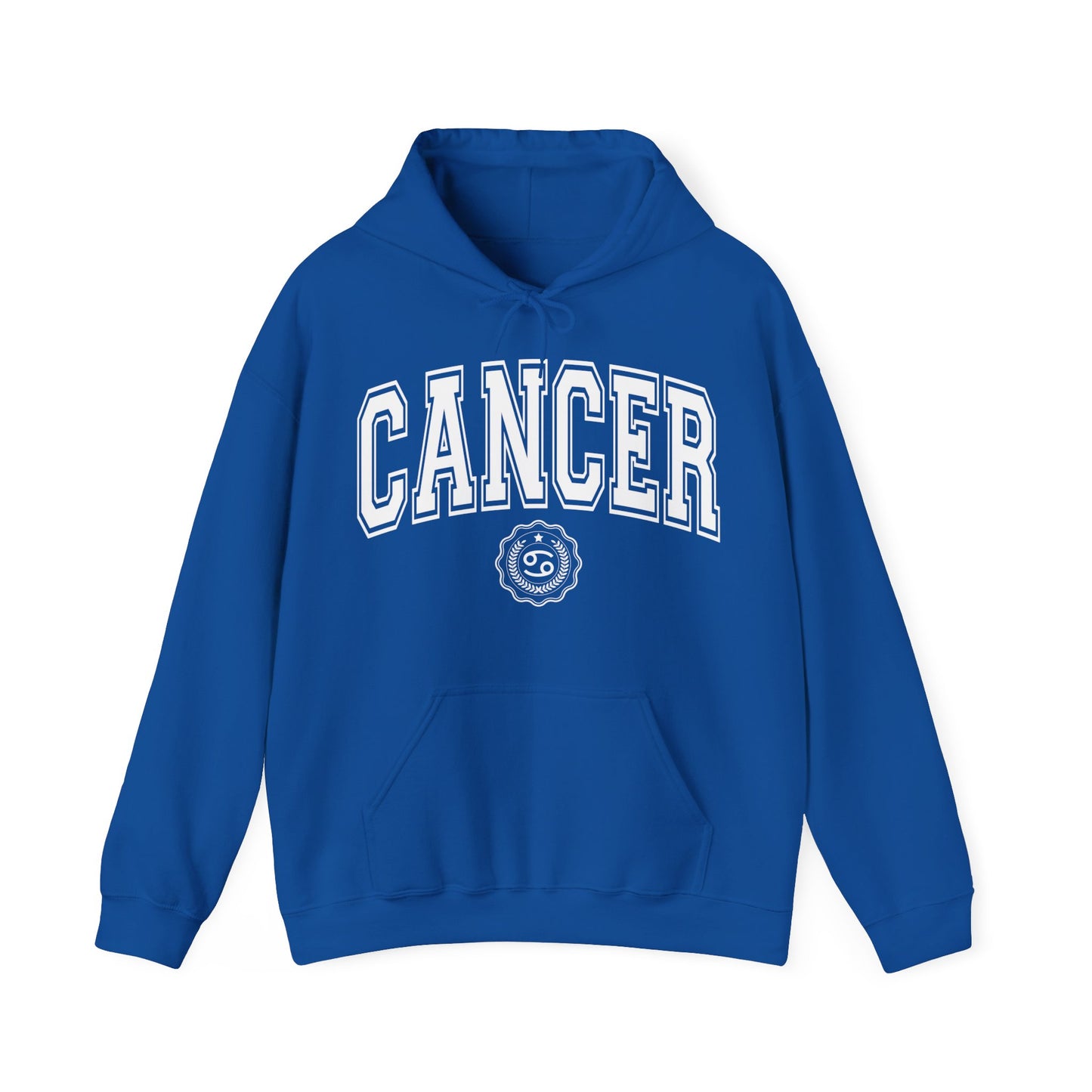 Sudadera con capucha estilo universitario contra el cáncer