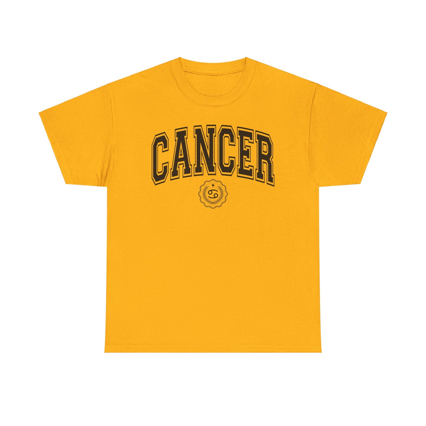 Camiseta estilo universitario contra el cáncer