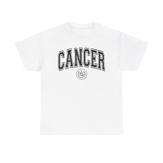 Camiseta estilo universitario contra el cáncer