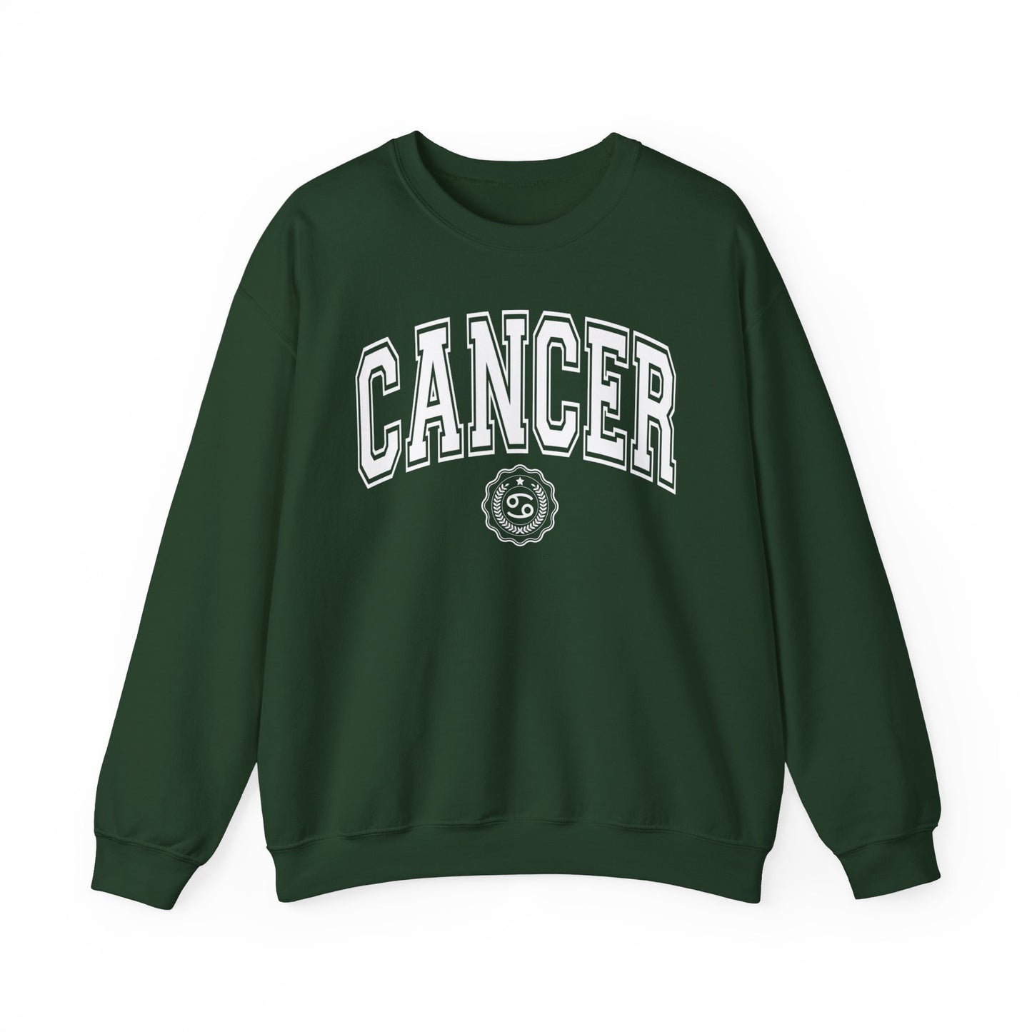 Sudadera estilo universitario contra el cáncer