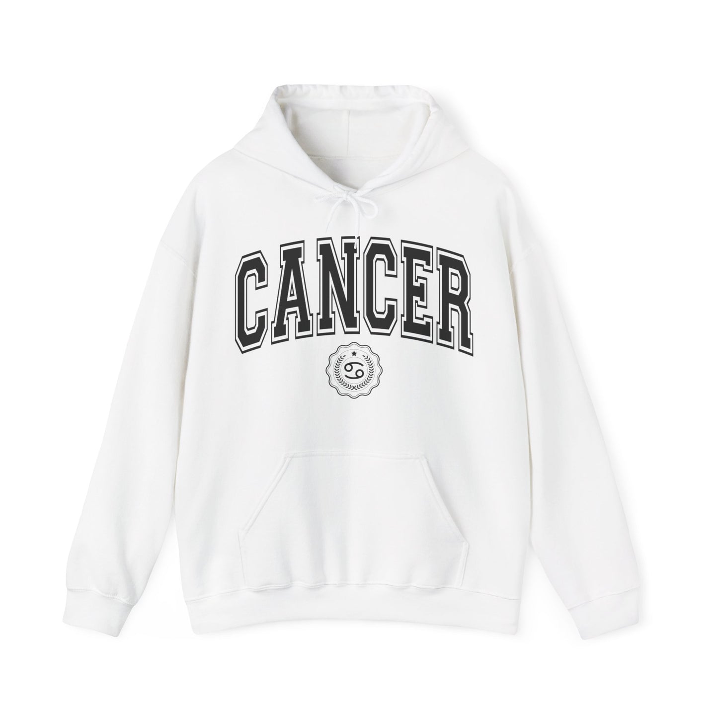 Sudadera con capucha estilo universitario contra el cáncer